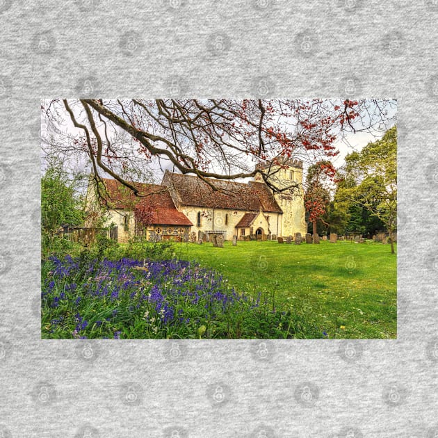 Hampstead Norreys Church and Bluebells by IanWL